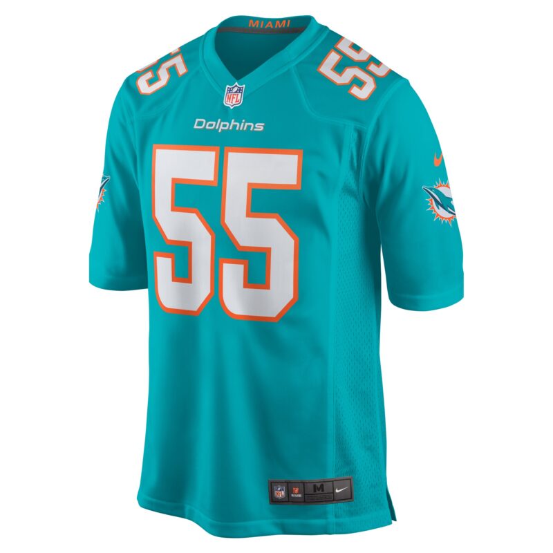 Aaron Brewer Miami Dolphins Game Jersey - Aqua - Image 2
