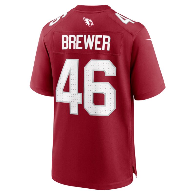 Aaron Brewer Arizona Cardinals Team Game Jersey - Cardinal - Image 3