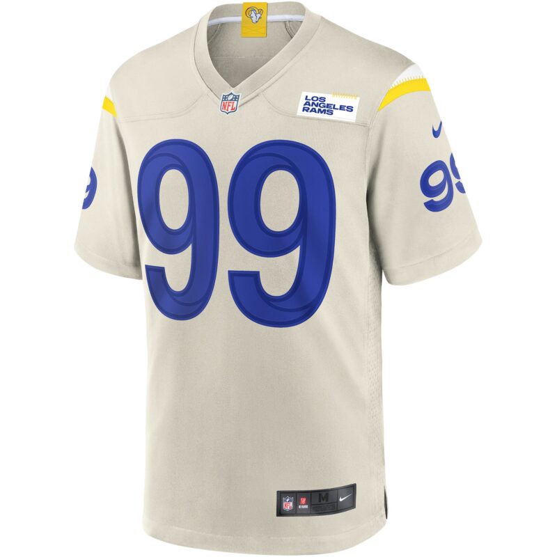 Aaron Donald Los Angeles Rams Player Game Jersey - Bone - Image 2