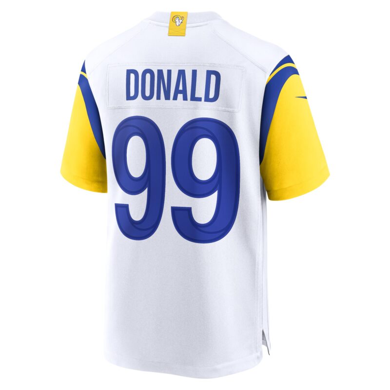 Aaron Donald Los Angeles Rams Alternate Player Game Jersey - White - Image 3