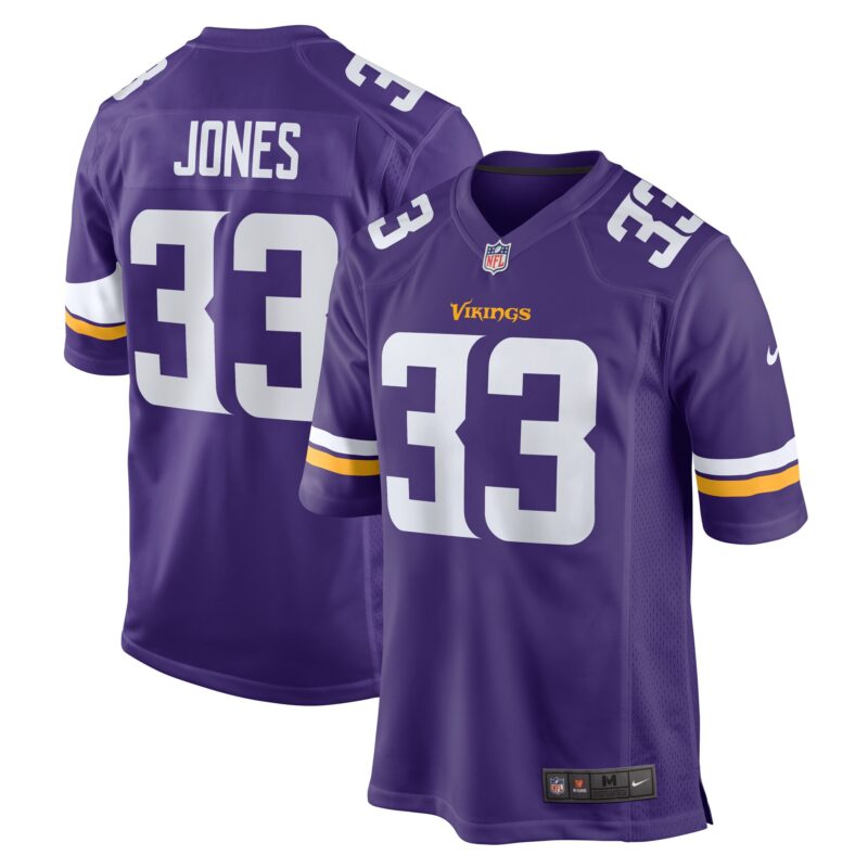 Aaron Jones Minnesota Vikings Game Jersey - Purple