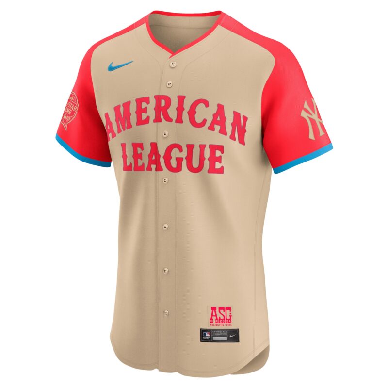 Aaron Judge American League 2024 Baseball All-Star Game Elite Player Jersey - Cream - Image 2