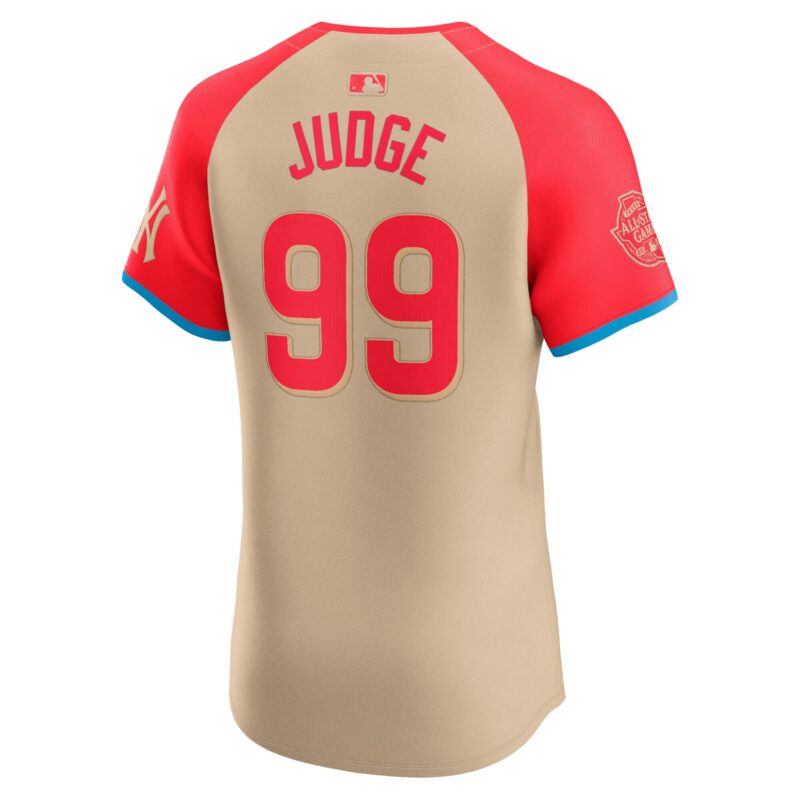 Aaron Judge American League 2024 Baseball All-Star Game Elite Player Jersey - Cream - Image 3
