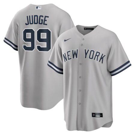 Aaron Judge New York Yankees Big & Tall Road Player Jersey – Gray