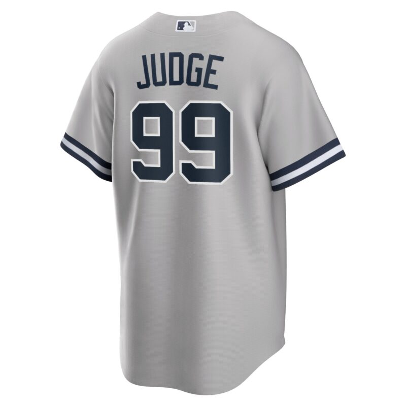 Aaron Judge New York Yankees Big & Tall Road Player Jersey – Gray - Image 3