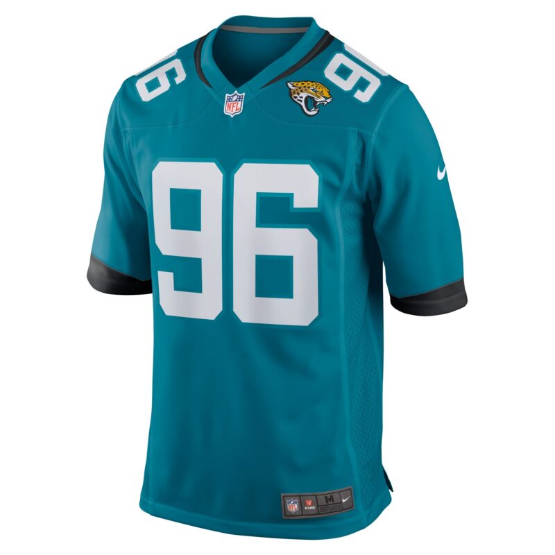 Adam Gotsis Jacksonville Jaguars Game Jersey - Teal - Image 2