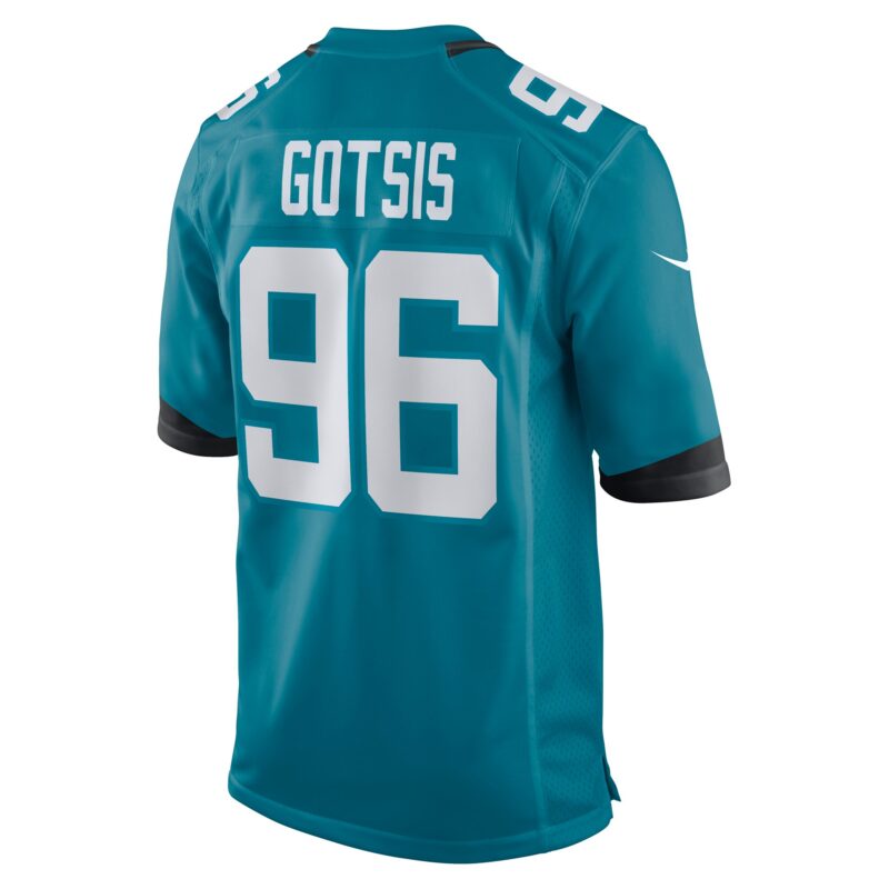 Adam Gotsis Jacksonville Jaguars Game Jersey - Teal - Image 3
