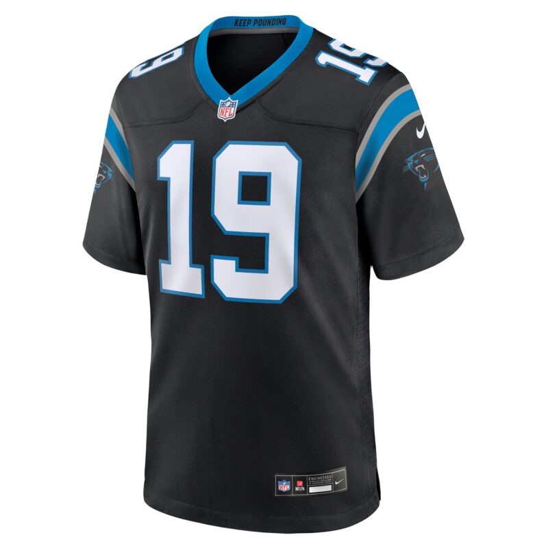 Adam Thielen Carolina Panthers Team Game Jersey - Black - Image 2