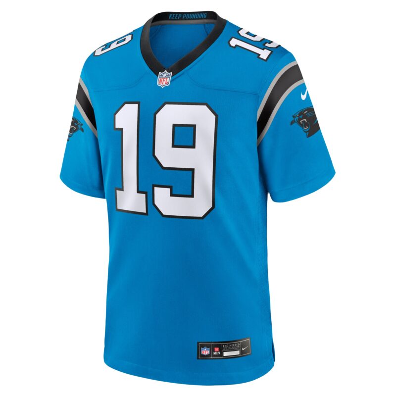 Adam Thielen Carolina Panthers Alternate Game Jersey - Blue - Image 2