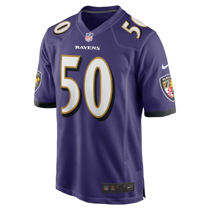 Adisa Isaac Baltimore Ravens Team Game Jersey - Purple - Image 2