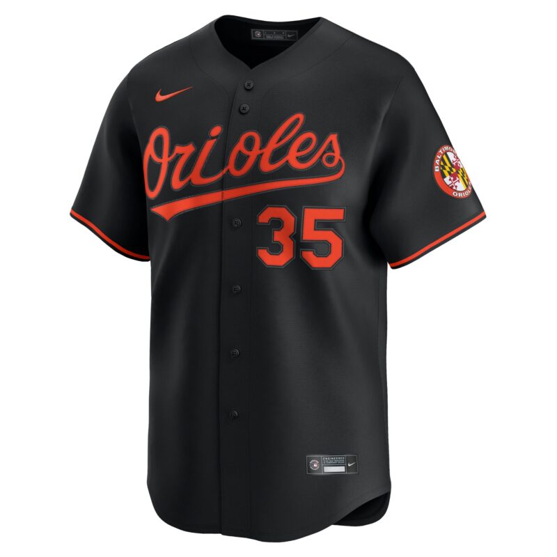 Adley Rutschman Baltimore Orioles Alternate Limited Player Jersey - Black - Image 2