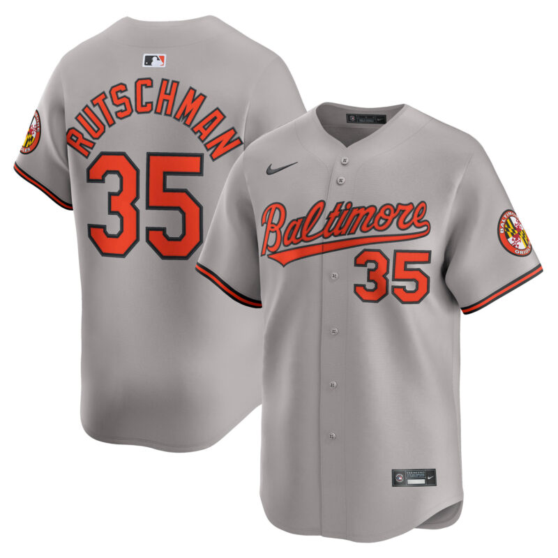 Adley Rutschman Baltimore Orioles Road Limited Player Jersey - Gray