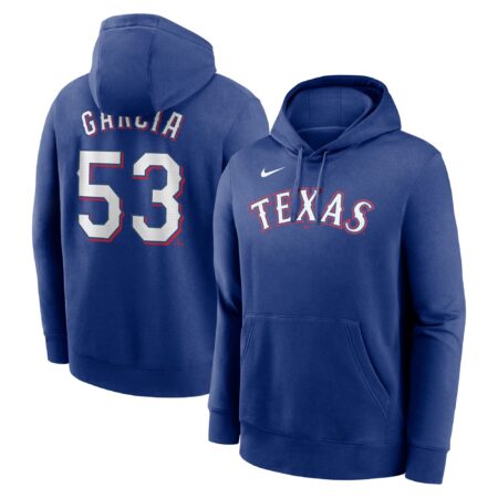 Adolis Garcia Texas Rangers Player Name & Number Club Pullover Hoodie - Royal
