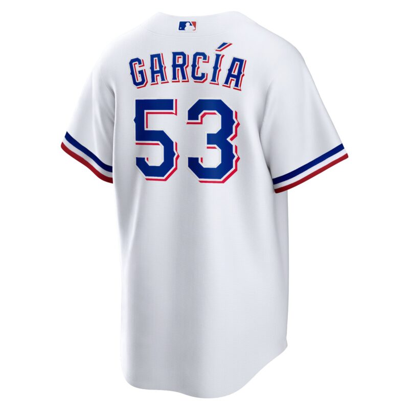 Adolis García Texas Rangers 2023 World Series Player Jersey – White - Image 3