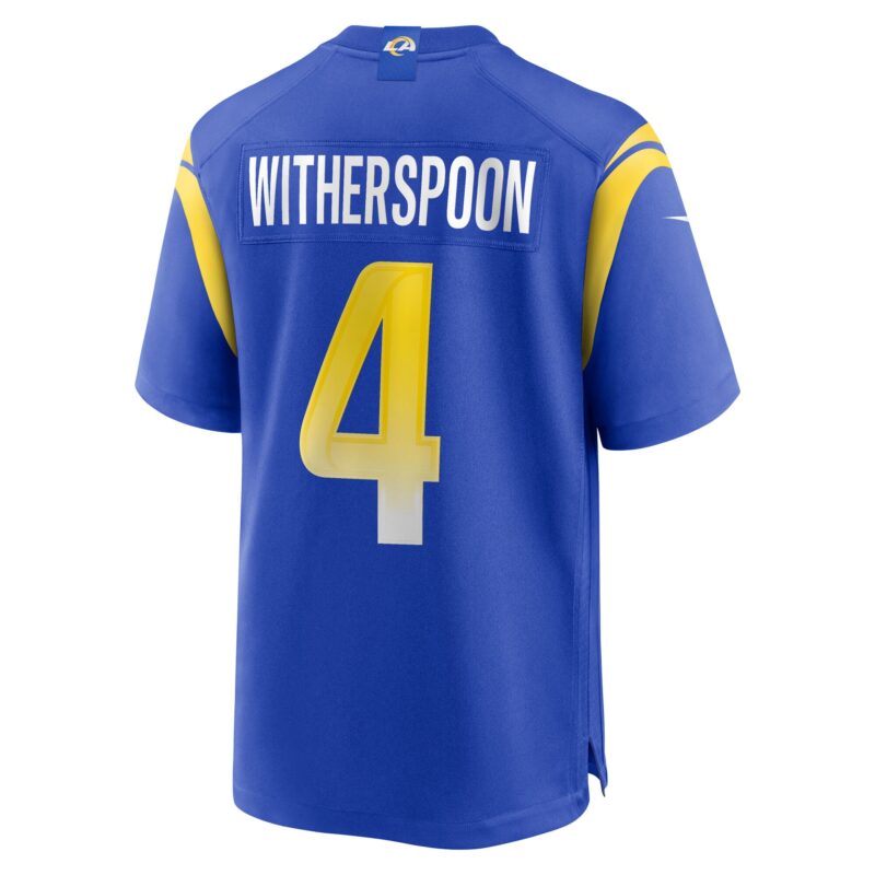 Ahkello Witherspoon Los Angeles Rams Team Game Jersey - Royal - Image 3