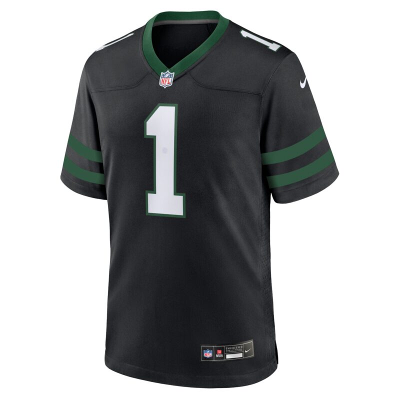Ahmad Sauce Gardner New York Jets Alternate Game Jersey - Legacy Black - Image 2