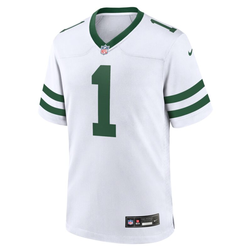 Ahmad Sauce Gardner New York Jets Game Jersey - Legacy White - Image 2