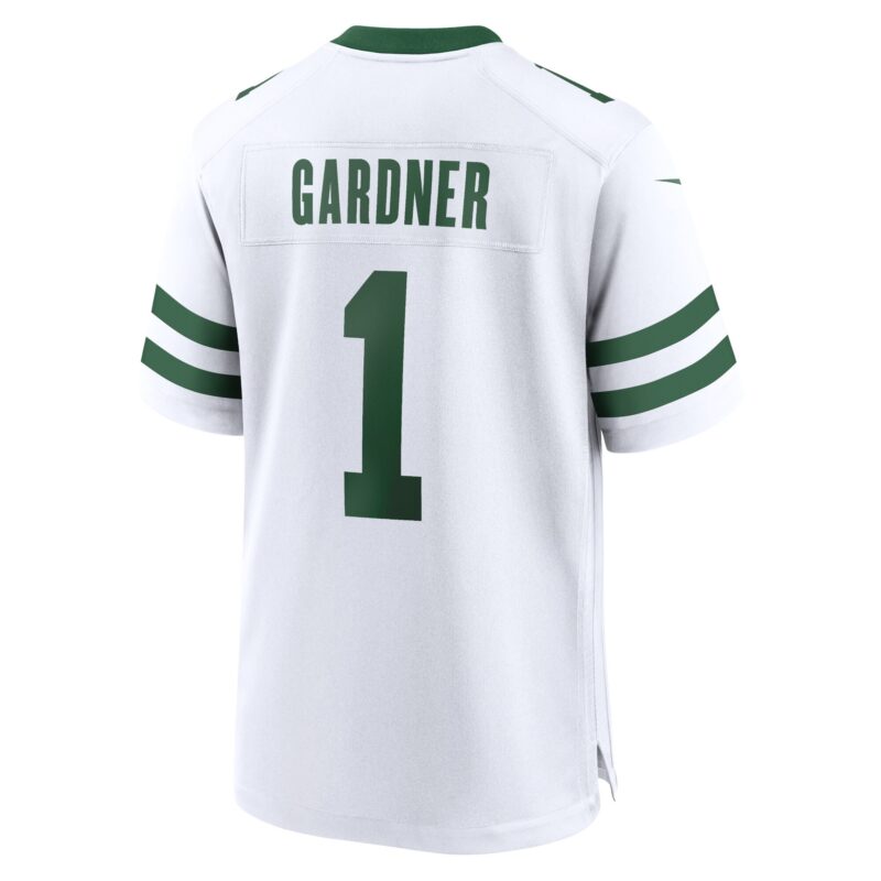 Ahmad Sauce Gardner New York Jets Game Jersey - Legacy White - Image 3