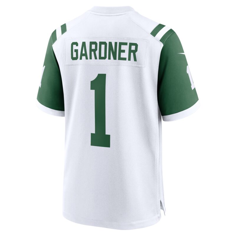 Ahmad Sauce Gardner New York Jets Classic Alternate Game Jersey - White - Image 3