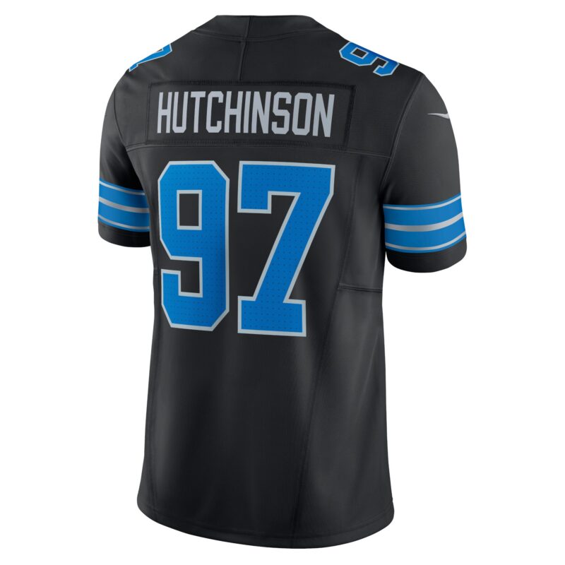 Aidan Hutchinson Detroit Lions 2nd Alternate Vapor F.U.S.E. Limited Jersey - Black - Image 3