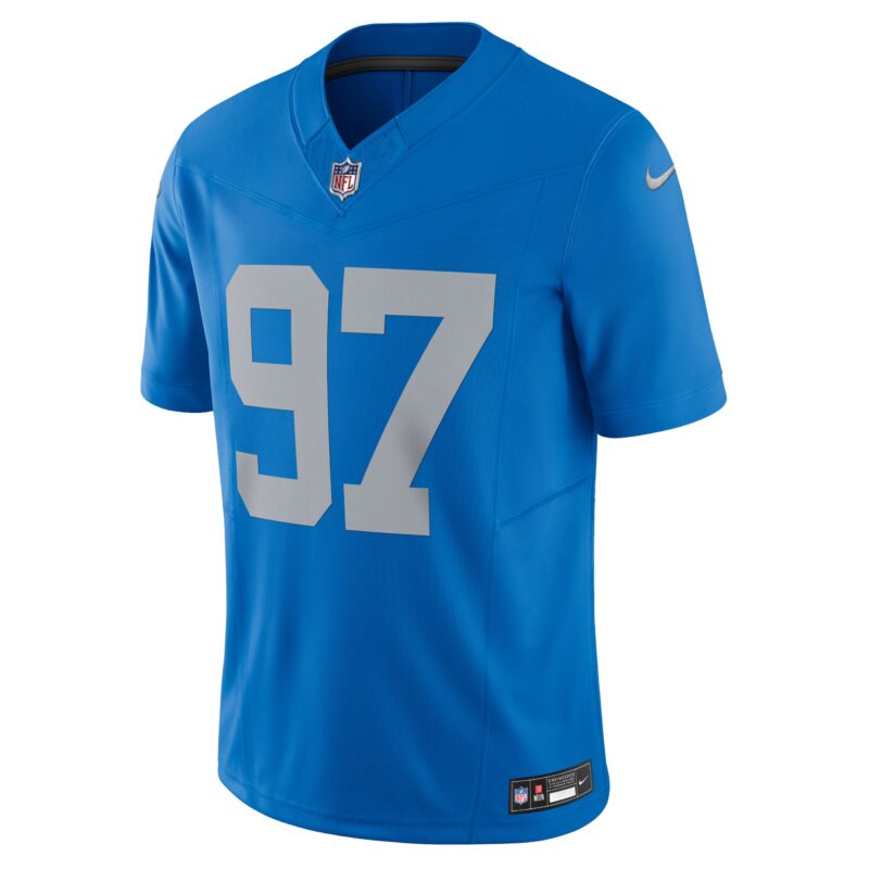 Aidan Hutchinson Detroit Lions Vapor F.U.S.E. Alternate Limited Jersey - Blue - Image 2