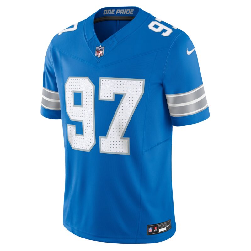 Aidan Hutchinson Detroit Lions Vapor F.U.S.E. Limited Jersey - Blue - Image 2