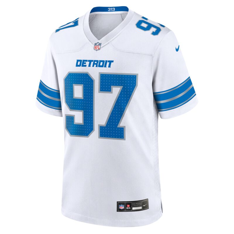 Aidan Hutchinson Detroit Lions Game Jersey - White - Image 2