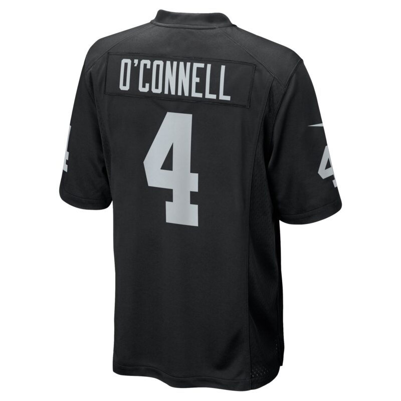 Aidan O'Connell Las Vegas Raiders Game Jersey - Black - Image 3