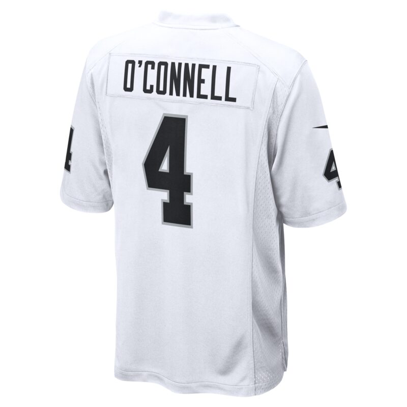 Aidan O'Connell Las Vegas Raiders Game Jersey - White - Image 3