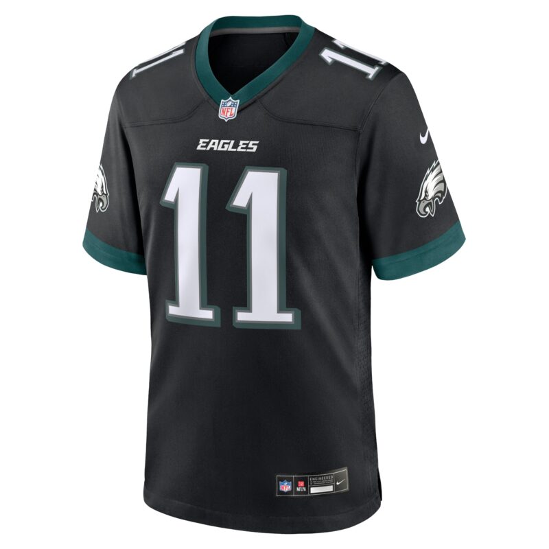 A.J. Brown Philadelphia Eagles Alternate Game Jersey - Black - Image 2
