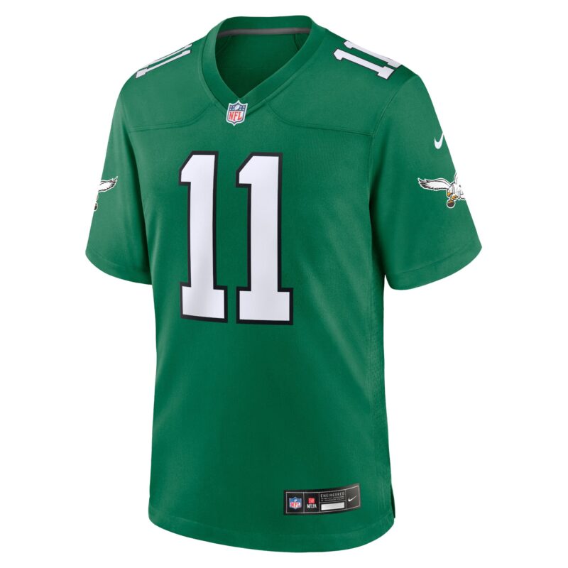 A.J. Brown Philadelphia Eagles Alternate Game Player Jersey - Kelly Green - Image 2