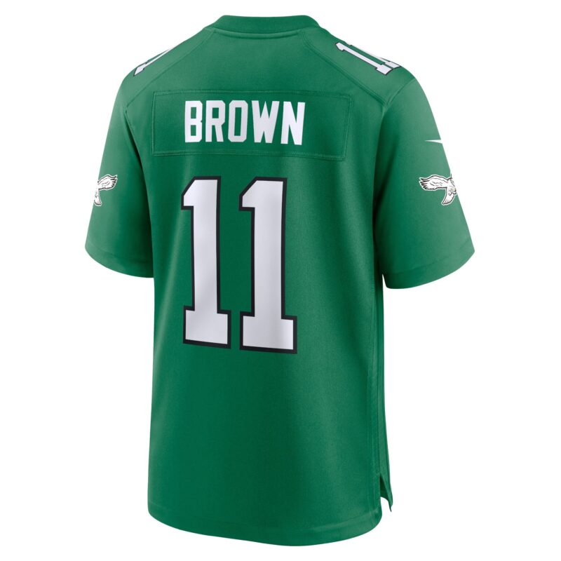 A.J. Brown Philadelphia Eagles Alternate Game Player Jersey - Kelly Green - Image 3