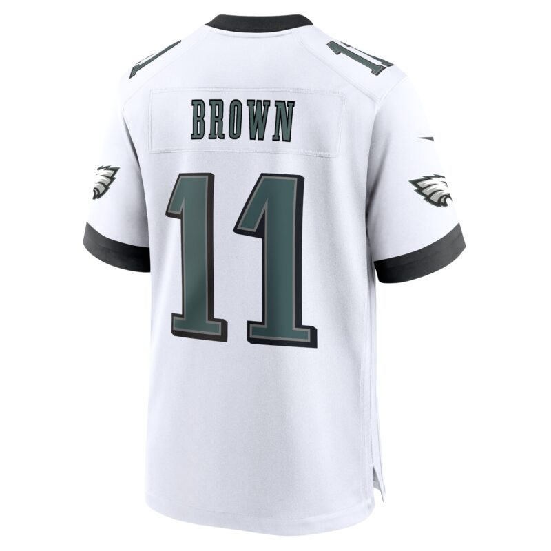A.J. Brown Philadelphia Eagles White Game Jersey - White - Image 3