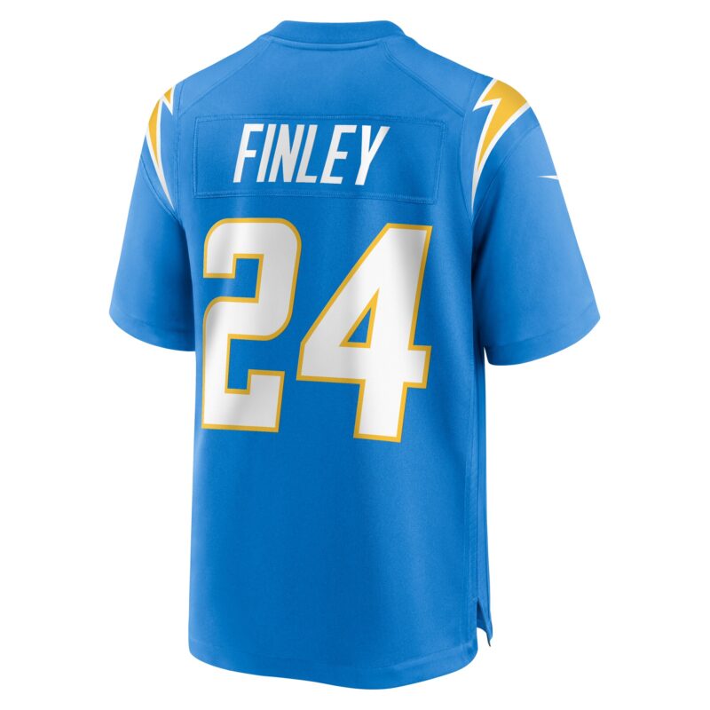 AJ Finley Los Angeles Chargers Team Game Jersey - Powder Blue - Image 3