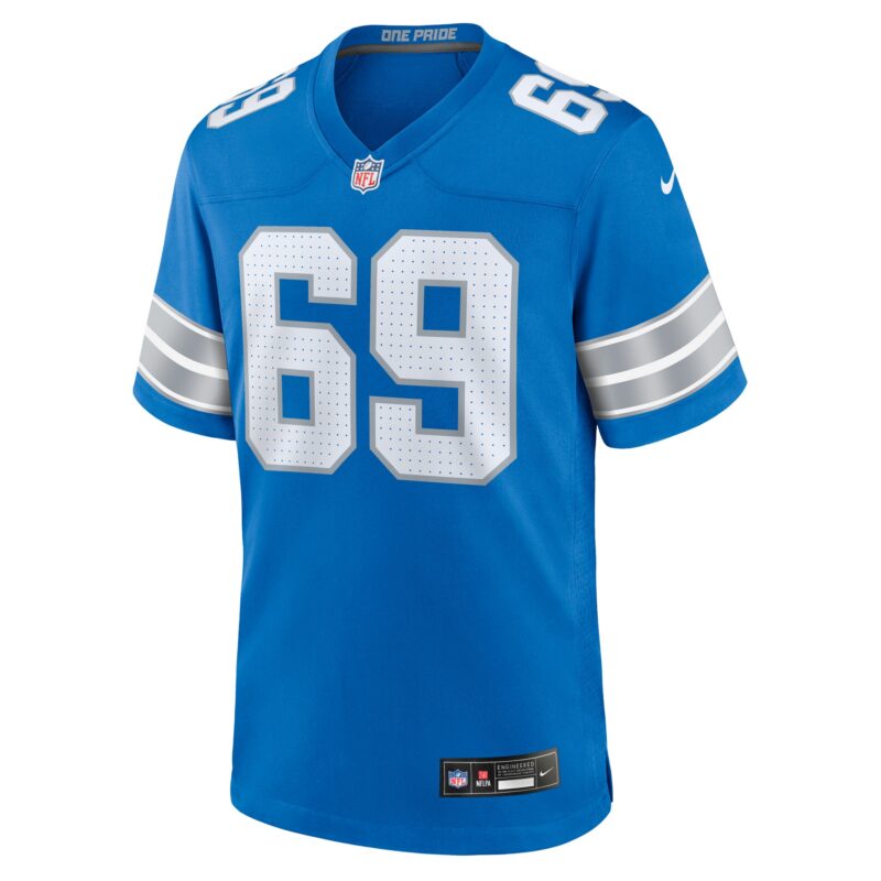 Al-Quadin Muhammad Detroit Lions Team Game Jersey - Blue - Image 2