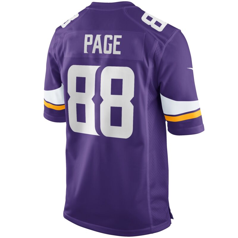 Alan Page Minnesota Vikings Game Retired Player Jersey - Purple - Image 3