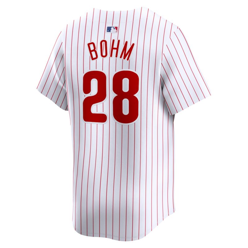 Alec Bohm Philadelphia Phillies Home Limited Player Jersey - White - Image 3