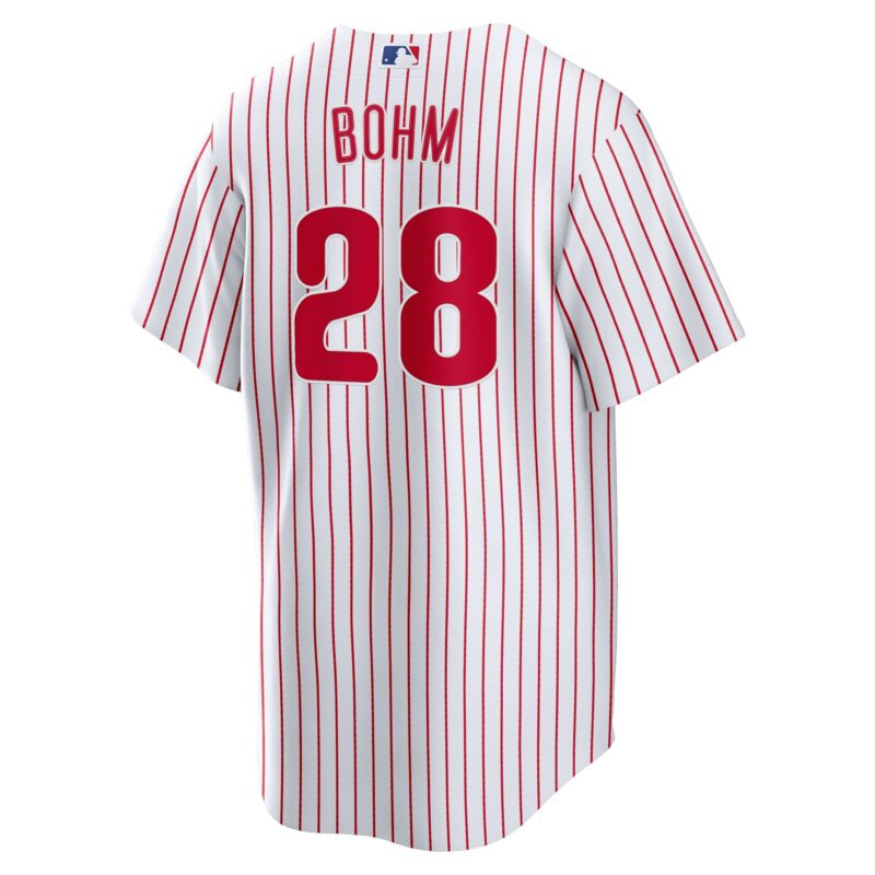 Alec Bohm Philadelphia Phillies Home Jersey - White - Image 3