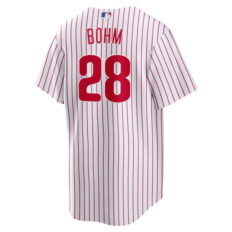 Alec Bohm Philadelphia Phillies Player Jersey - White - Image 3