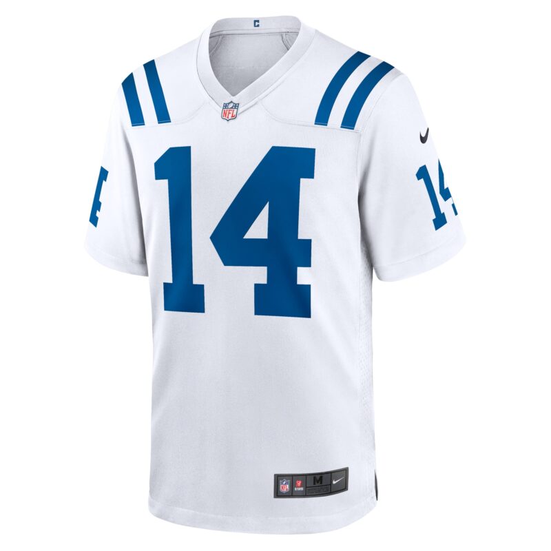 Alec Pierce Indianapolis Colts Away Game Player Jersey - White - Image 2