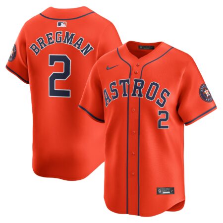 Alex Bregman Houston Astros Alternate Limited Player Jersey – Orange