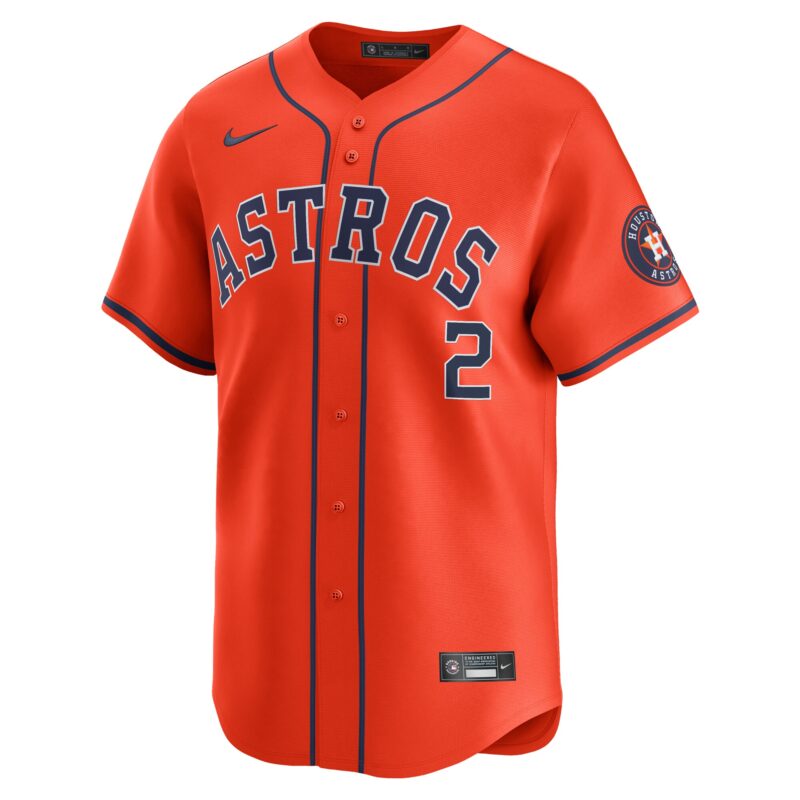 Alex Bregman Houston Astros Alternate Limited Player Jersey – Orange - Image 2