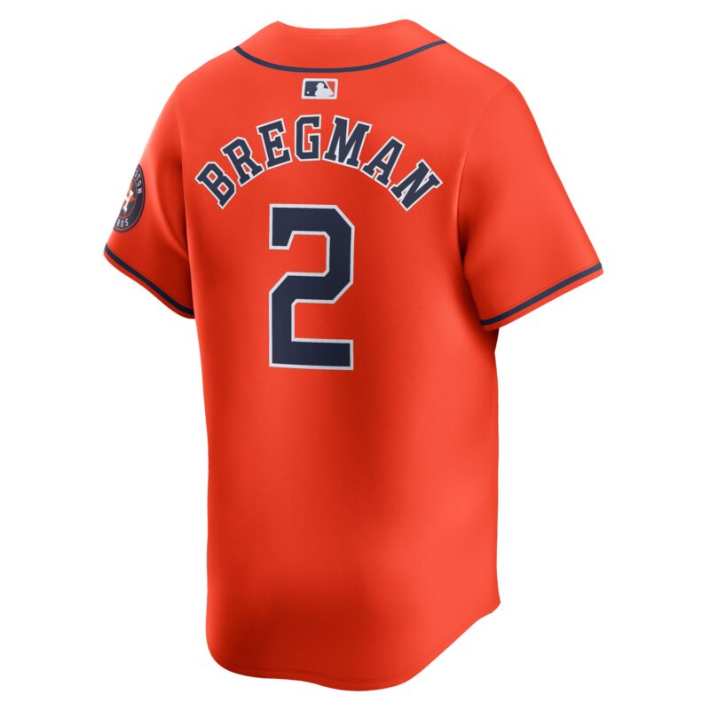 Alex Bregman Houston Astros Alternate Limited Player Jersey – Orange - Image 3
