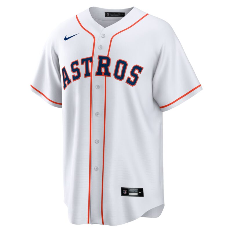 Alex Bregman Houston Astros Home Player Name Jersey - White - Image 2