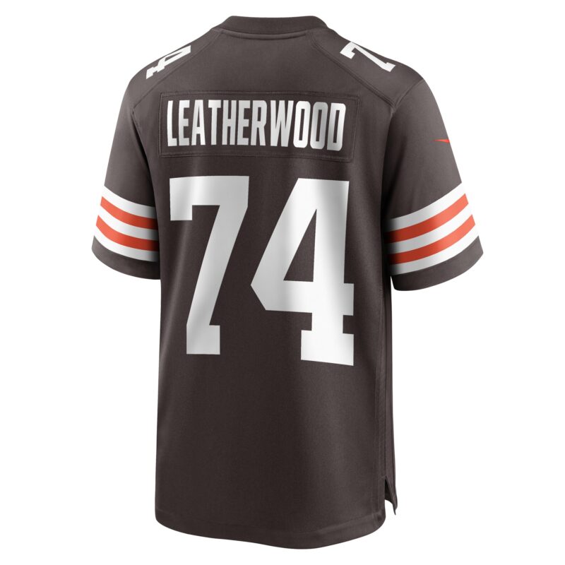 Alex Leatherwood Cleveland Browns Team Game Jersey - Brown - Image 3