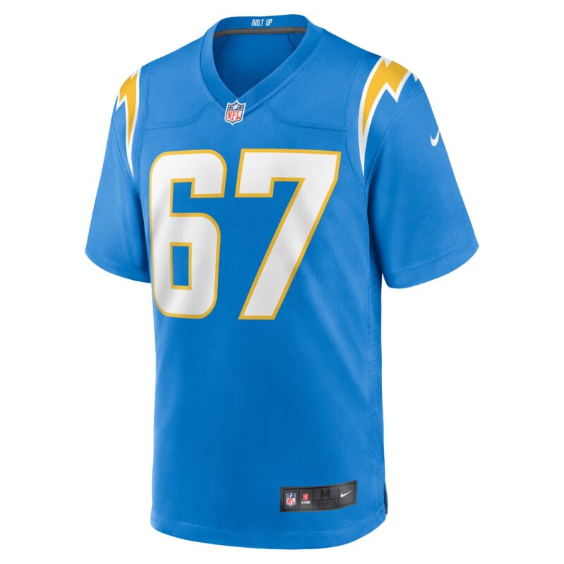 Alex Leatherwood Los Angeles Chargers Team Game Jersey - Powder Blue - Image 2