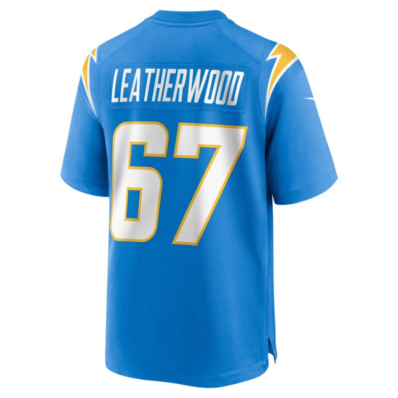 Alex Leatherwood Los Angeles Chargers Team Game Jersey - Powder Blue - Image 3