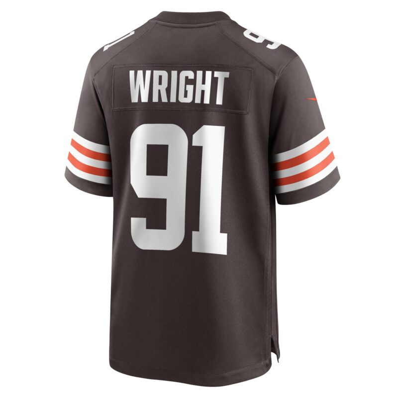 Alex Wright Cleveland Browns Team Game Jersey - Brown - Image 3