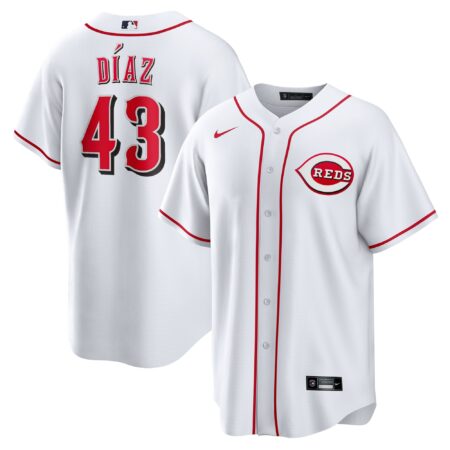 Alexis Diaz Cincinnati Reds Home Jersey - White