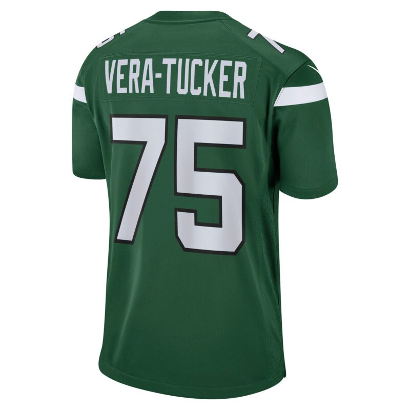 Alijah Vera-Tucker New York Jets Game Player Jersey - Gotham Green - Image 3
